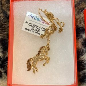 HORSE SWAROVSKI ELEMENT CRYSTAL NECKLACE